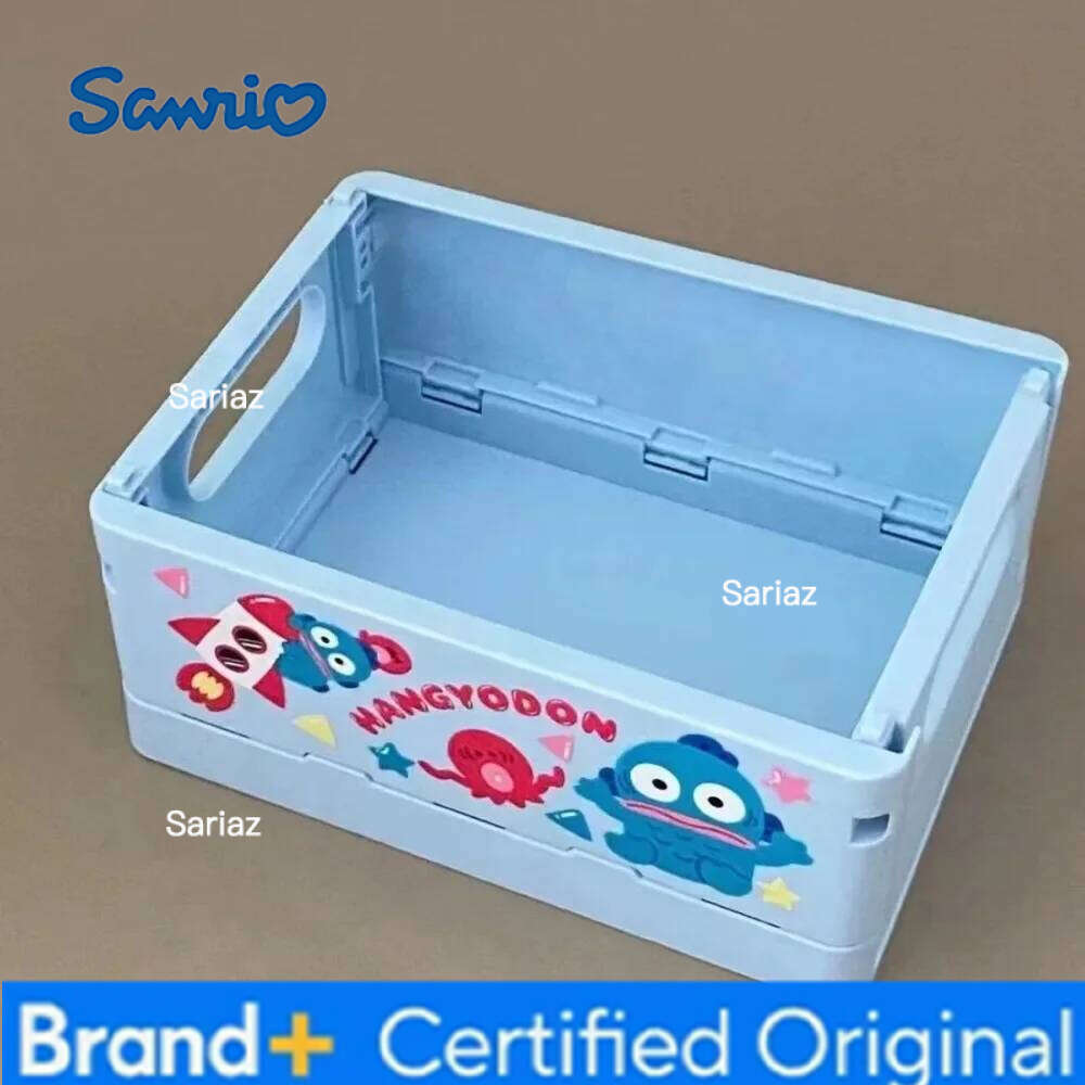 Sanrio Hangyodon Foldable Fashion Delicate Personality Desktop Storage New Cute Cartoon Printing Pattern Box Gifts H260129