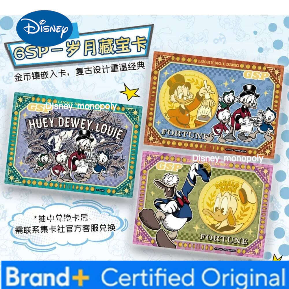 Disney Genuine fun Donald Duck SSP UR 90th Anniversary Anime Character Rare Film Peripheral Collection Card Children Toy Gift H260129