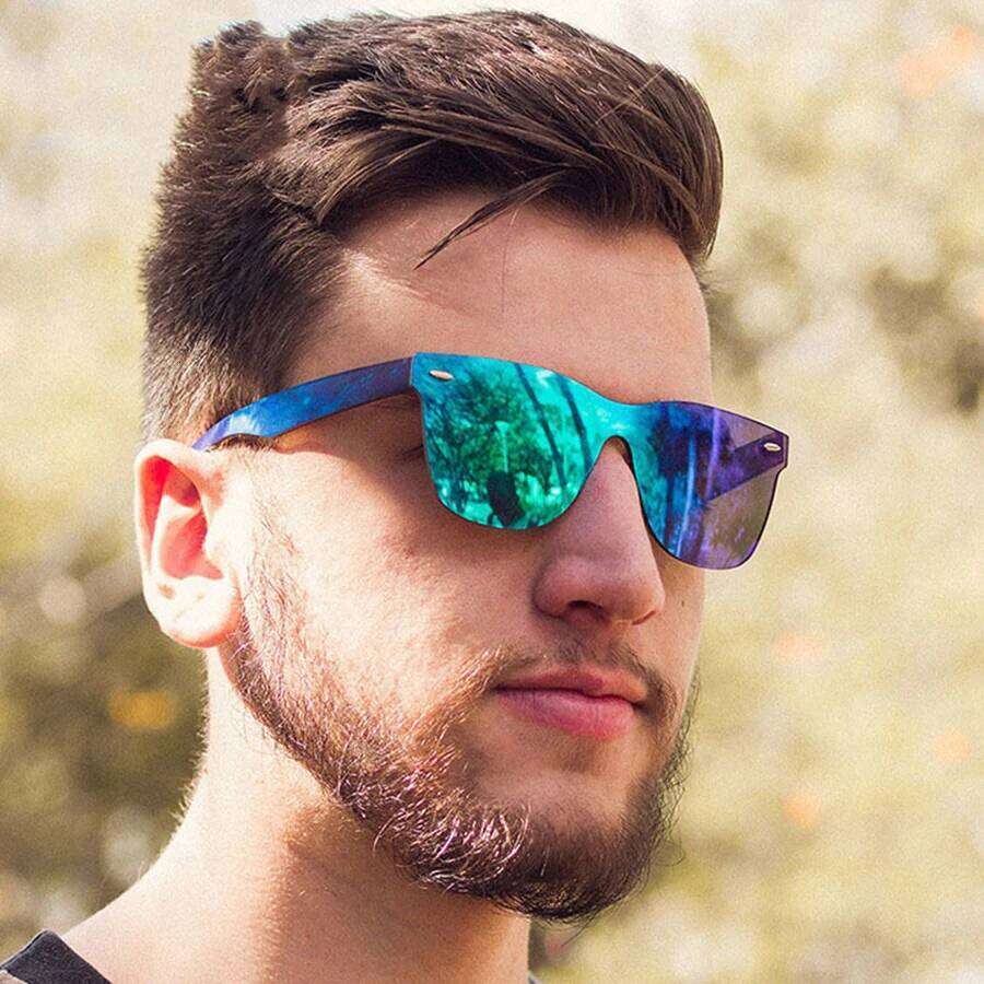 New Women Sunglasses Fashionable Square Plastic Glasses Luxury OverSized Trendy Retro Eyewear Men Classic Sun Eyeglass Uv400 H260129