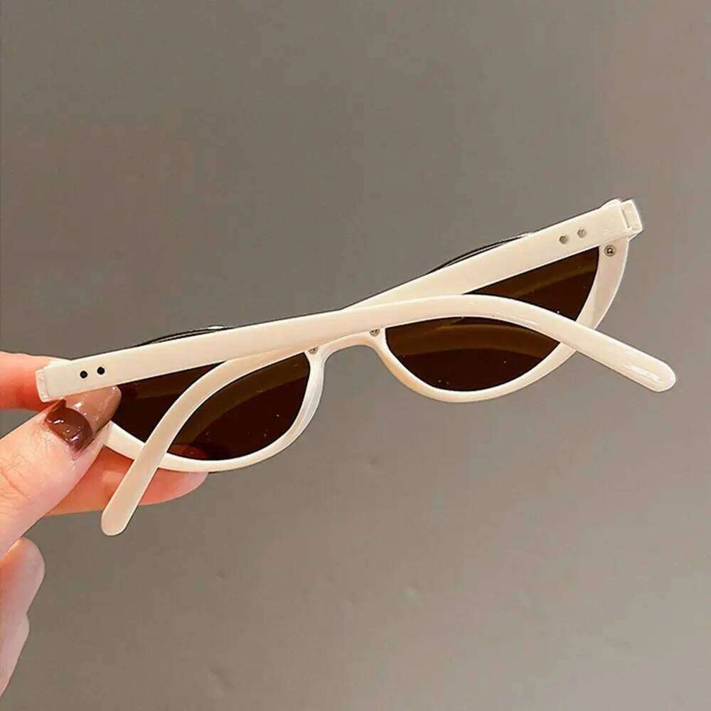 Vintage Small Cat Eye for Women Trendy Half-frame Sun Glasses UV400 Fashion Shades Eyewear Summer Anti UV Sunglasses H260129