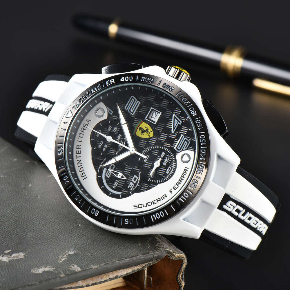 Six pin fully functional timing rubber strap men's Farah brand leisure running second timing high-quality watch