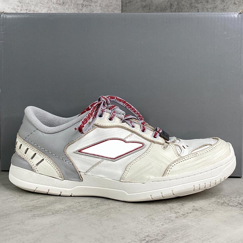 Mens Hamptons Medium Worn out Trainers Brand Designer Men Sneakers cowskin polyester Upper Scribbled places Rubber Sole Fashion Retro Men Sports Shoes Top quality