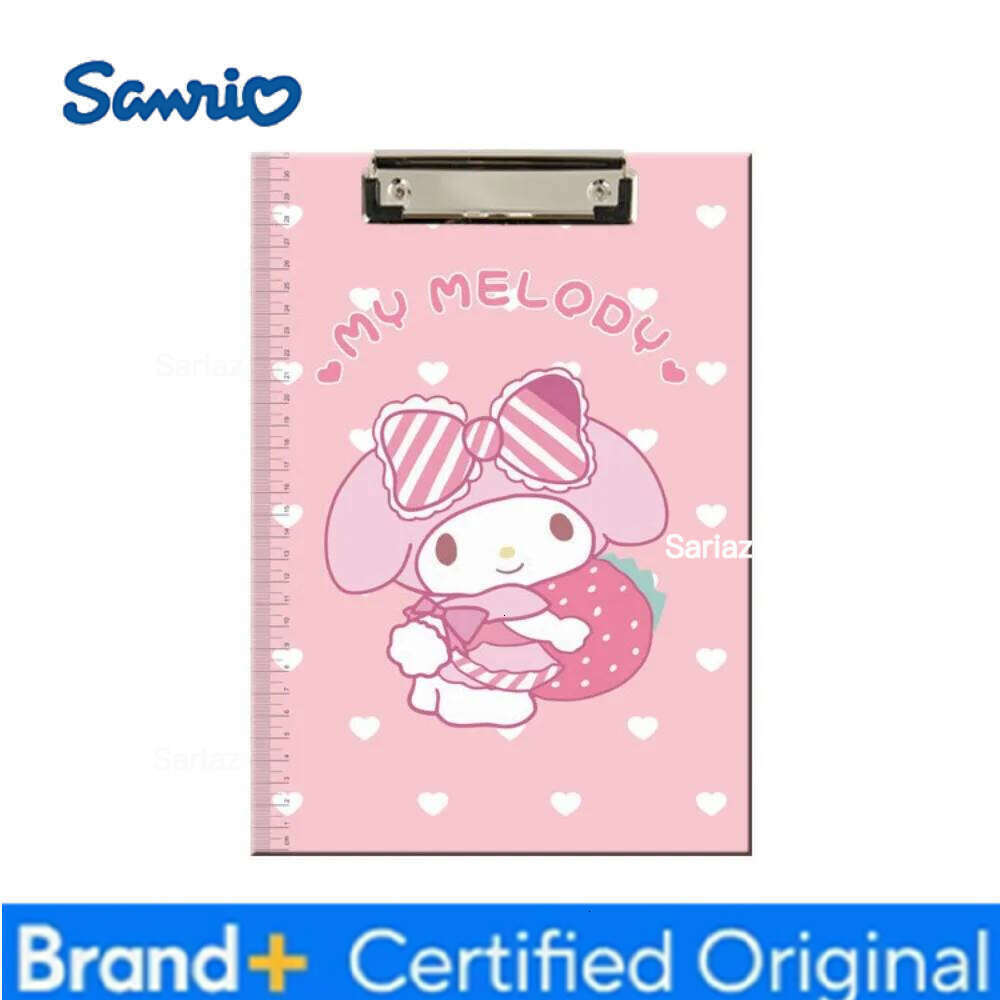 Sanrio A4 File Clipboard Writing Pad for Student Exam Large Document Organizer Office Stationery Folder Holder with Paper H260129