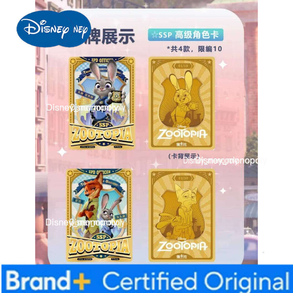 Disney Genuine 100th Anniversary Joyful Series Mickey Mouse Buzz Lightyear Animation Character Collection Card Kids Toy Gif H260129