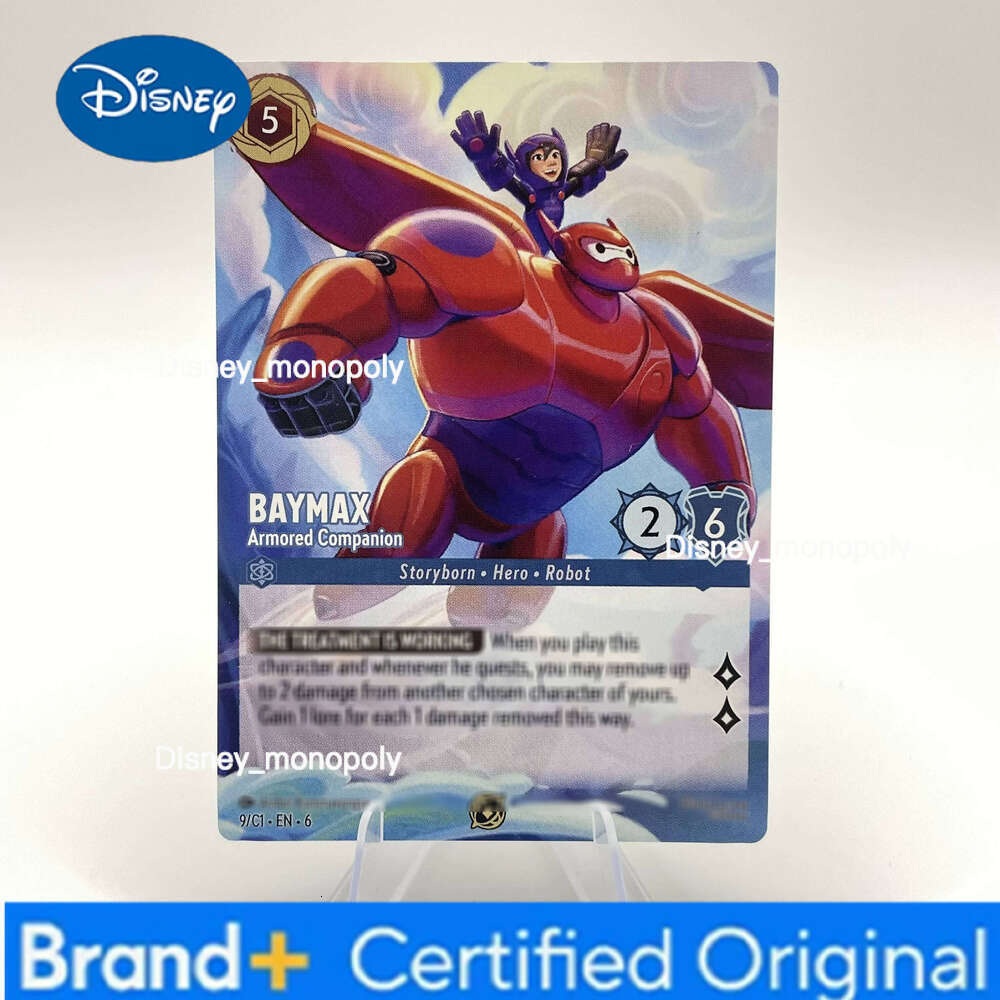 Disney PROXY Lorcana Promo 5 PCS Regular Cards BAYMAX RAPUNZEL KUZCO CINDRELLA LTE IT GO TCG Game Collection Card H260129