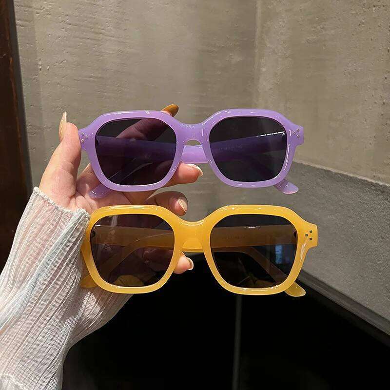 Vintage Small Square Sunglasses Men Women Retro Brand Designer Sun Unisex Ins Popular Shades Eyewear UV400 Glasses H260129