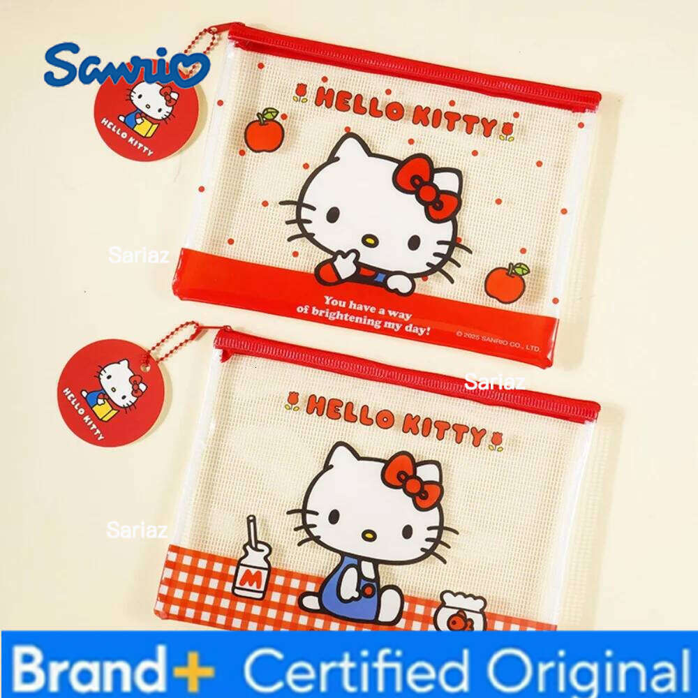 Sanrio Genuine Cartoon A5 Document Hello Kitty Snap Information Student Folder Tutorial Storage Bag Office Supplies H2601291