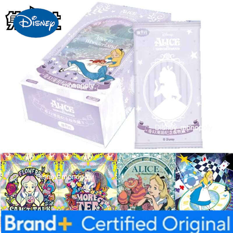 Disney New Card.Fun Genuine Alice in Wonderland Frozen Limited Animation Character Collection Card Children's Toy Christmas Gift H260129