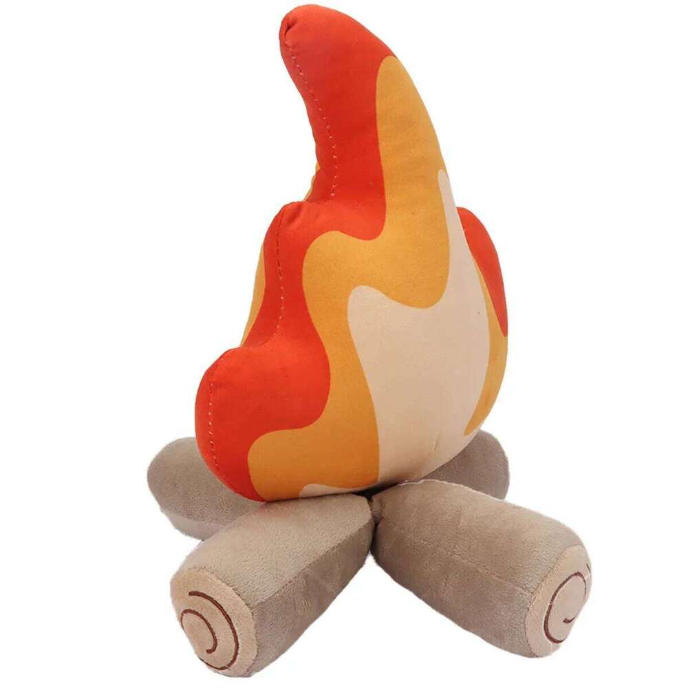 30cm Funny Simulation Bonfire Soft Stuffed Toy Doll Fire Firewood Plush Pillow Outdoor Camping Room Decor Kids Gifts Y260128