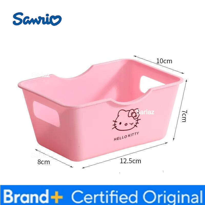 Sanrio 5pcs Hello Kitty Dormitory Home Miscellaneous Stationery Cosmetics Storage Box Desktop Ornament Girl Gift Wholesale H260129 H260129