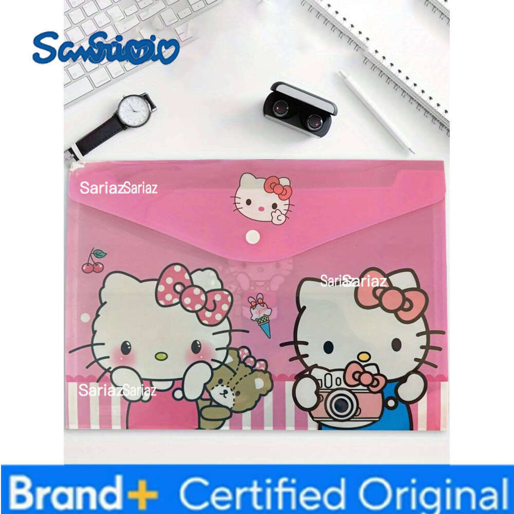 Sanrio 1/4/8/12pcs HelloKittys A4 Document Bag Durable Stylish Students Teachers Perfect for Organizing Files, Test Papers H2601291