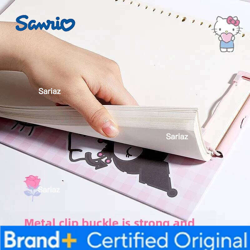 Sanrio Clipboard A4 Folder with Writing Board for School Test Filing Clip and Special Paper Storage Organizer H260129