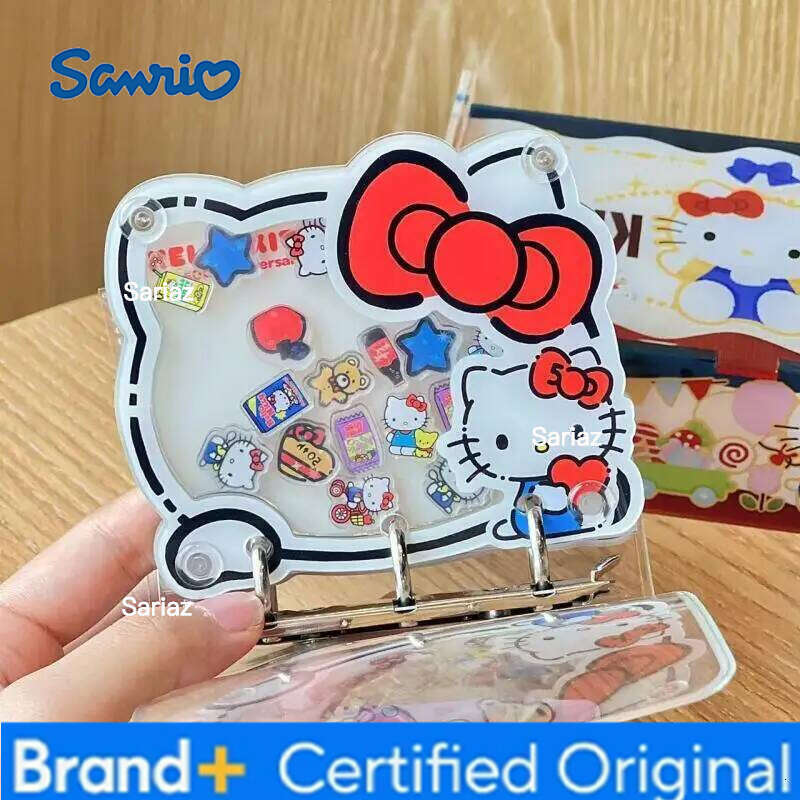 Sanrio Hello Kitty Shaker Small Album Kt Cat Diy 3 Inch Kpop Binder Acrylic 40 Sheets Inside Collector Card Holder Book H260129