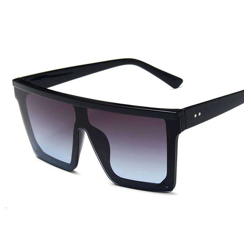 Fashion Square Sunglasses Woman Brand Designer Sun Glasses Female Big Frame One-piece Mirror Gradient Oculos De Sol Feminino H260129