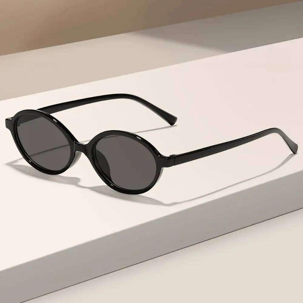 Sexy Small Oval Leopard Sunglasses Women Lovely Ins No Makeup Plain Frame Men Eyewear Cute Decorative Computer Glasses H260129