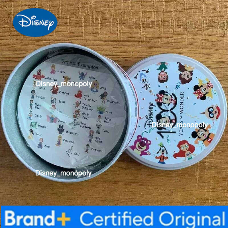 Disney Metal Box Card Game for Parent-Child Interactive Family And Friends Holiday Or Christmas Gift H260129