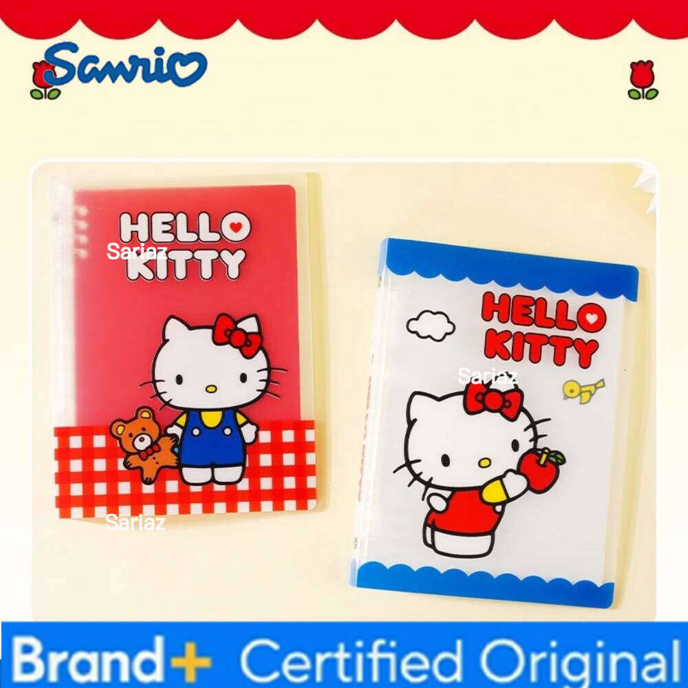Sanrio Genuine Hello Kitty A5 PP Loose-Leaf Notebook Cover Transparent Folder Binder File Storage Student Diary Planner H260129