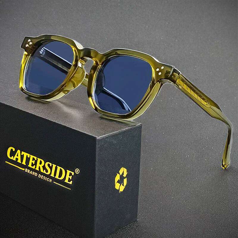 CATERSIDE Retro Punk Men Sunglasses Small Frame Square Personalized Design Sun Glasses Women Travel Party Business Festival Gift H260129