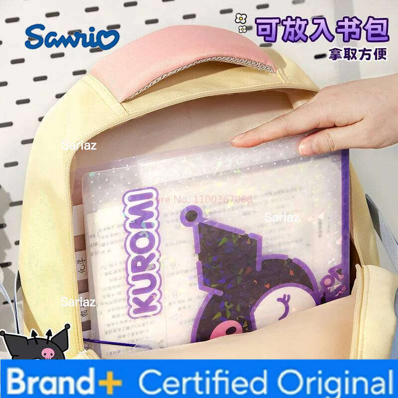 Sanrio Organ Large Capacity Multi Layer Folder Cartoon Kuromi A4 File Student Exam Paper Storage Bag H260129