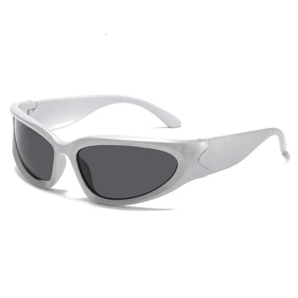 Y2K Cycling Outdoor Sports Shades Millennium Futuristic Sun Glasses UV Protection Sunglasses Street Shooting Eyewear H260129