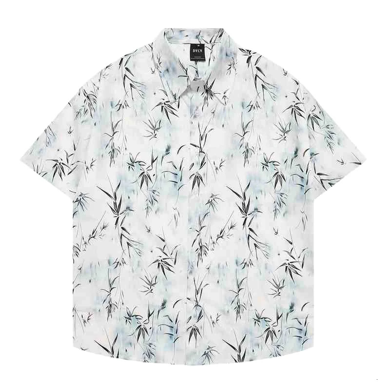 2025 Fashion Summer Hawaiian Shirts Mens Holiday Casual Chinese style Print Graphic T-shirt Men Clothing Lapel Short Sleeve 260129