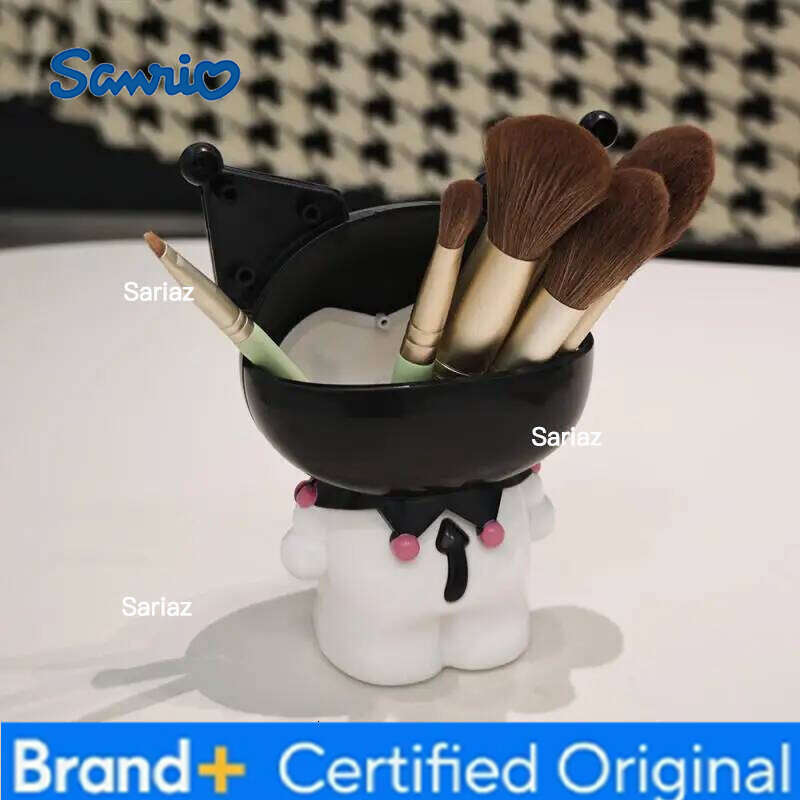 Sanrio Hello Kitty Kuromi Pen Container Cute My Melody Makeup Brush Holder Dormitory Desktop Ornament Storage Box Gifts H2601291