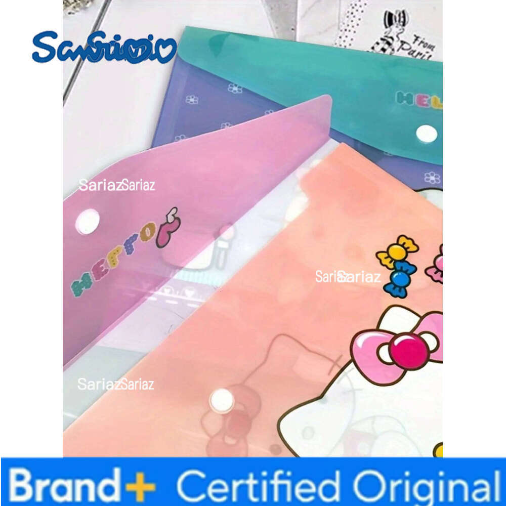 Sanrio 1/4pcs HelloKittys A4 Document Bag Durable Stylish Students Teachers for Organizing Files, Test Papers Creative Stationery H260129