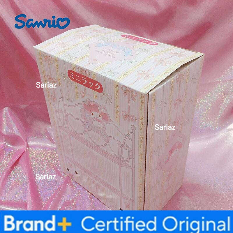 Sanrio 27 20 * 12cm girl's heart small iron frame foldable table top shelf dormitory cosmetics jewelry box Tieyi Girls Gift H260129
