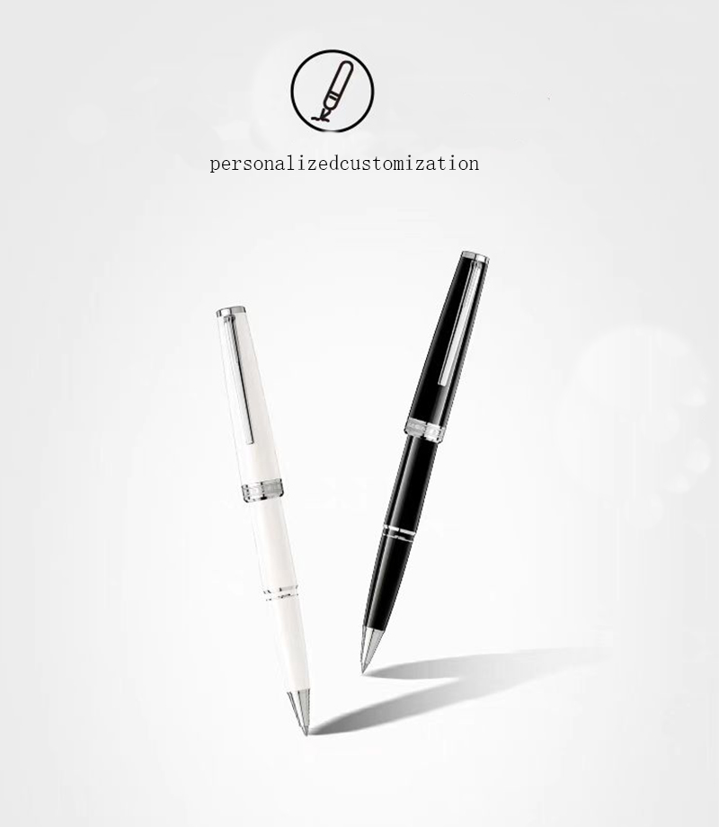PIX wholesale exquisite black resin hexagonal white star ballpoint pen business ballpoint pen writing tools including the choice of fashion pens.