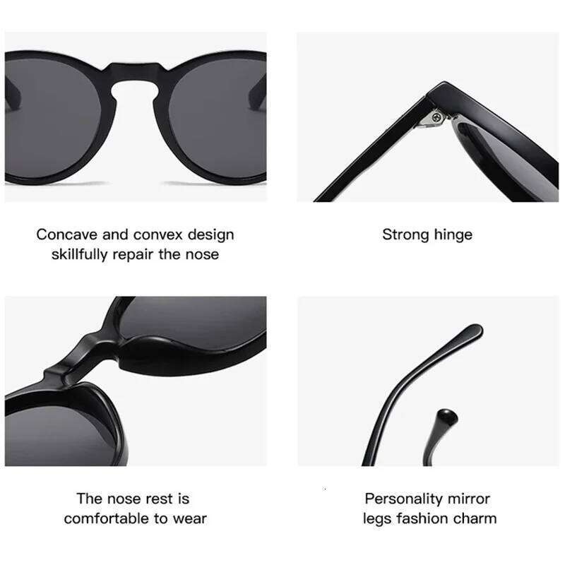 New Retro Polarized Sunglasses Men Women Fashion Small Round Sun Glasses For Male Female Literary Vintage Shades Driving Eyewear H260129