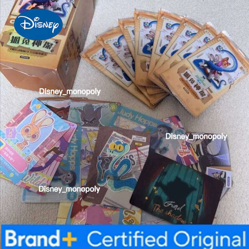 Disney Card.Fun Original Zootopia 2 Platinum Fox Rabbit Detective Series Blind Box Beautiful Card Collection Gifts H260129 H260129