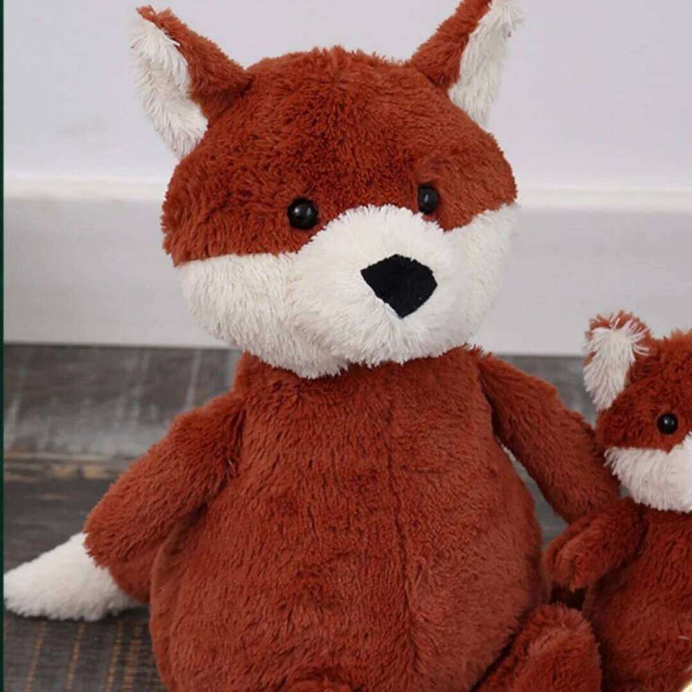1pc 23cm/9.05in Fox Animal Cartoon Plush Toy Creative Little Girl Soothing Doll Holiday Gift Y260128