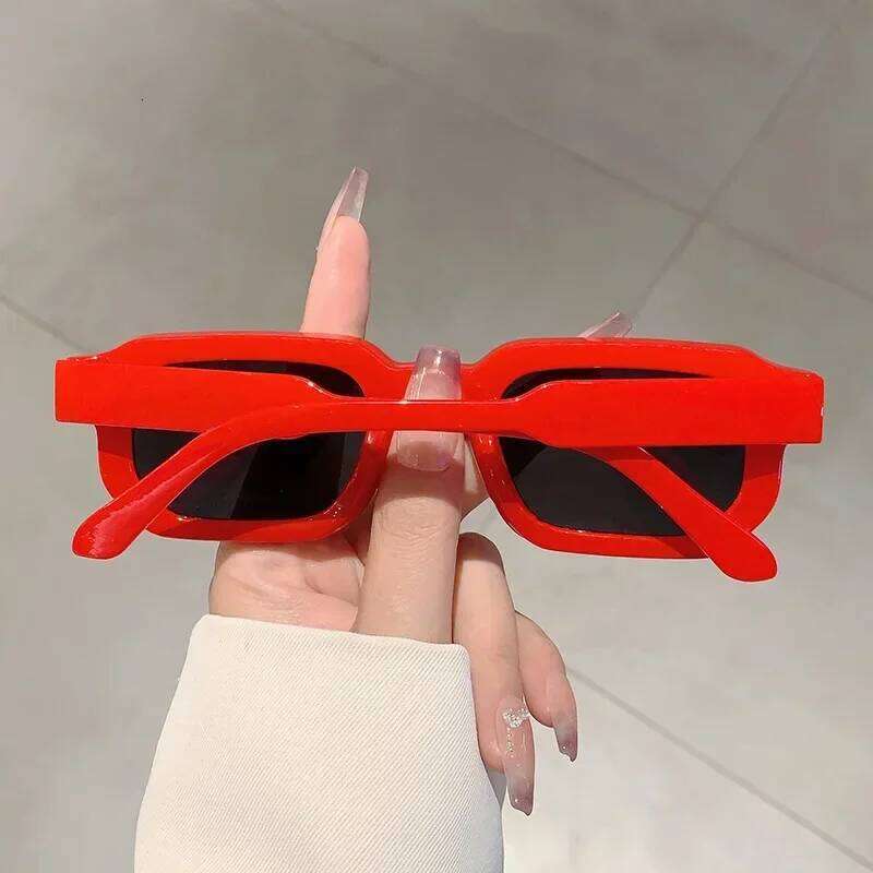 New Men Vintage Rectangle Frame Sunglasses Fashion Retro Sun Luxury Brand Design Glasses UV400 Eyewear Women Goggles H260129