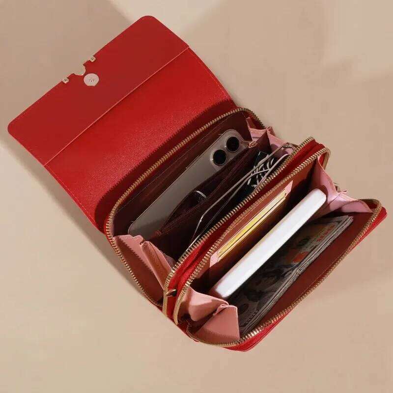 Women's Wallet Korean Handbag Multi Card Large Capacity Casual Shoulder Bag Mobile Phone Packet Fashion New Style XJ260129