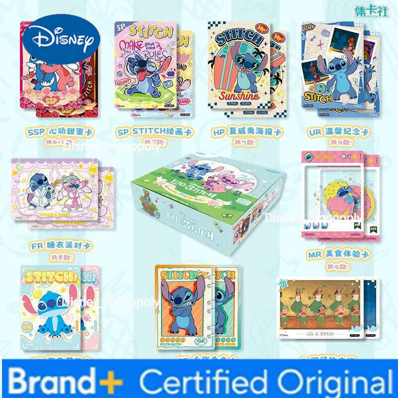 Disney Genuine Series Trading Cards For Children Mickey Friends Zootopia Stitch Bear Frozen Collection Card Kids Gift Toy H2601291