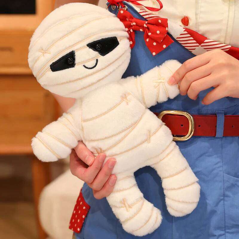 Halloween Plush Toys Stuffed Skeleton Mummy Plushies Bag Pendant Funny Prank Doll Cuddly Pillow Party Home Decor Gifts Y260128