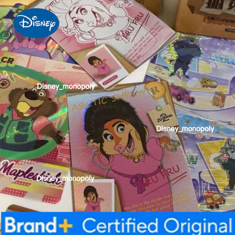 Disney Card.Fun Original Zootopia 2 Platinum Fox Rabbit Detective Series Blind Box Beautiful Card Collection Gifts H260129 H260129