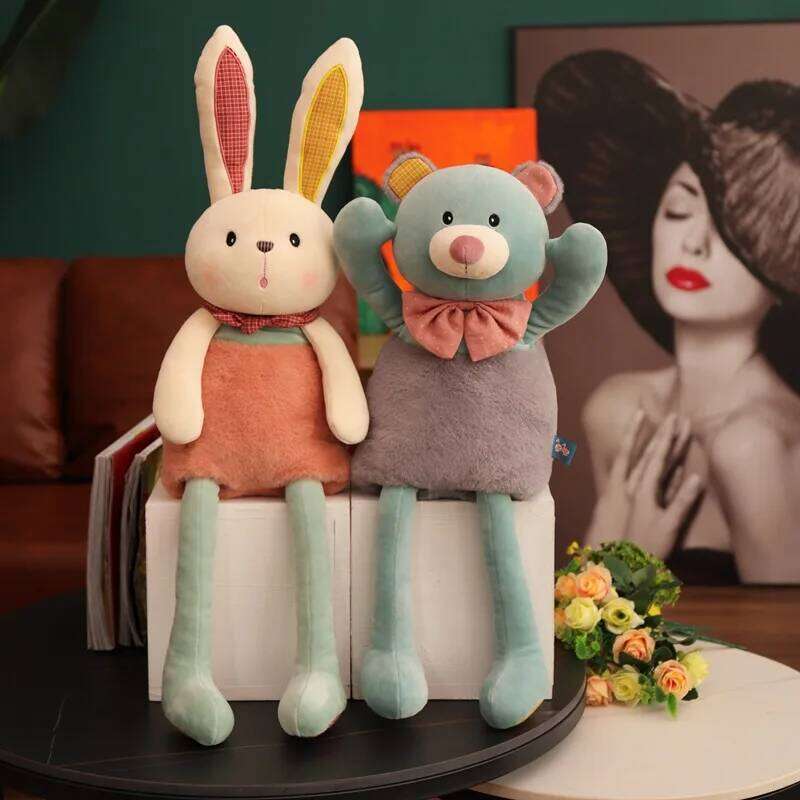 Easter Skirt Long Legs Doll Bear Cute Holiday Gift Sleeping Bunny Plush Toys Y260128