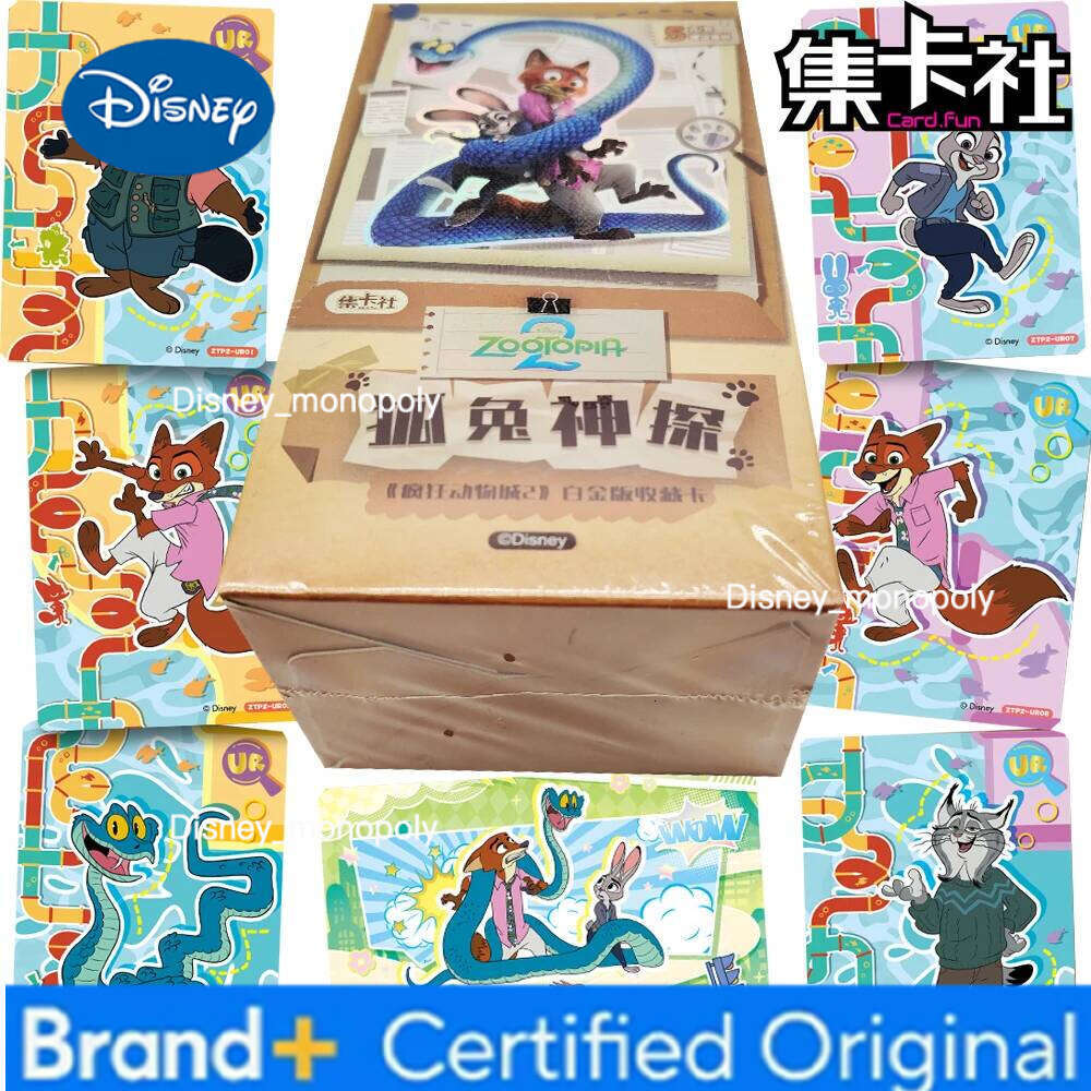 Disney Original Card.fun Zootopia2 Collection for Kids Popular Classic Comedy Animated Movie SP UR SR Theme Character Cards Gifts H2601291