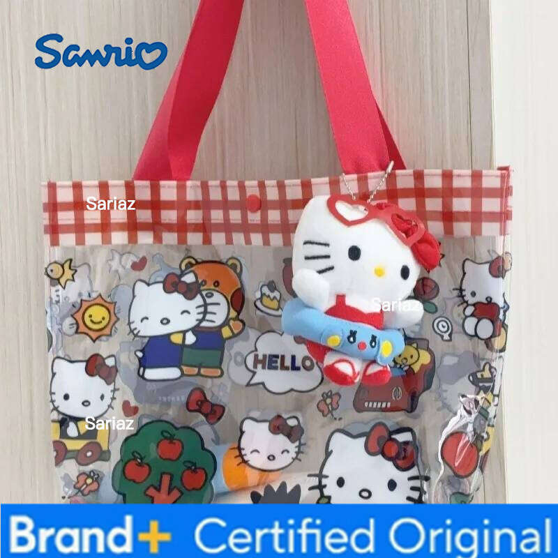 Sanrio peripheral HelloKitty drawstring ties storage travel children's hanging bag birthday gift H2601291