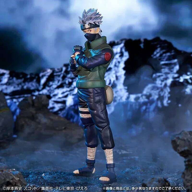 20cm Bandai Naruto Anime Shippuden Uchiha Sasuke Hatake Kakashi Namikaze Minato Action Figure Collection Model Toys Gifts Z260129