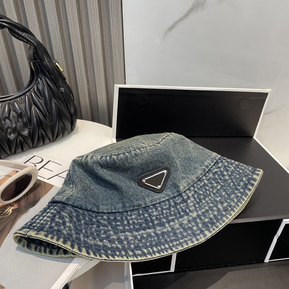Designers cap Bucket Hat Fashion Cowboy Wide Brim Hats Triangle logo Classic Caps For Women Mens Street hat high quality with gift box nice