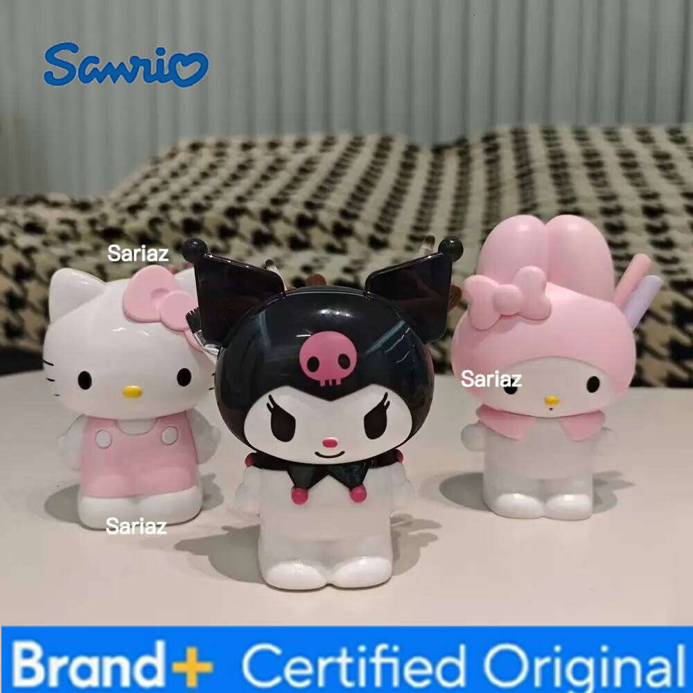Sanrio Hello Kitty Kuromi Pen Container Cute My Melody Makeup Brush Holder Dormitory Desktop Ornament Storage Box Gifts H260129