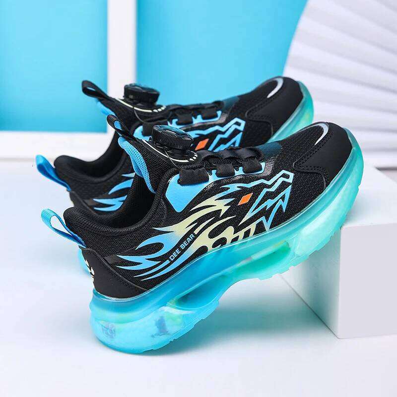 Children Sports Shoes New Fashion Patterned Mesh Non Slip Boys Running Walking Lightweight Casual Sneakers for Kids Y260128