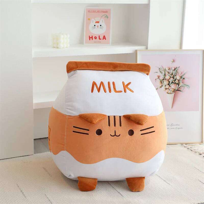Creative Milk Drink Dolls Stuffed Cartoon Toys High Quality Super Soft Cute Delicacy Gifts for Kids Home Decor Throw Pillow Y260128