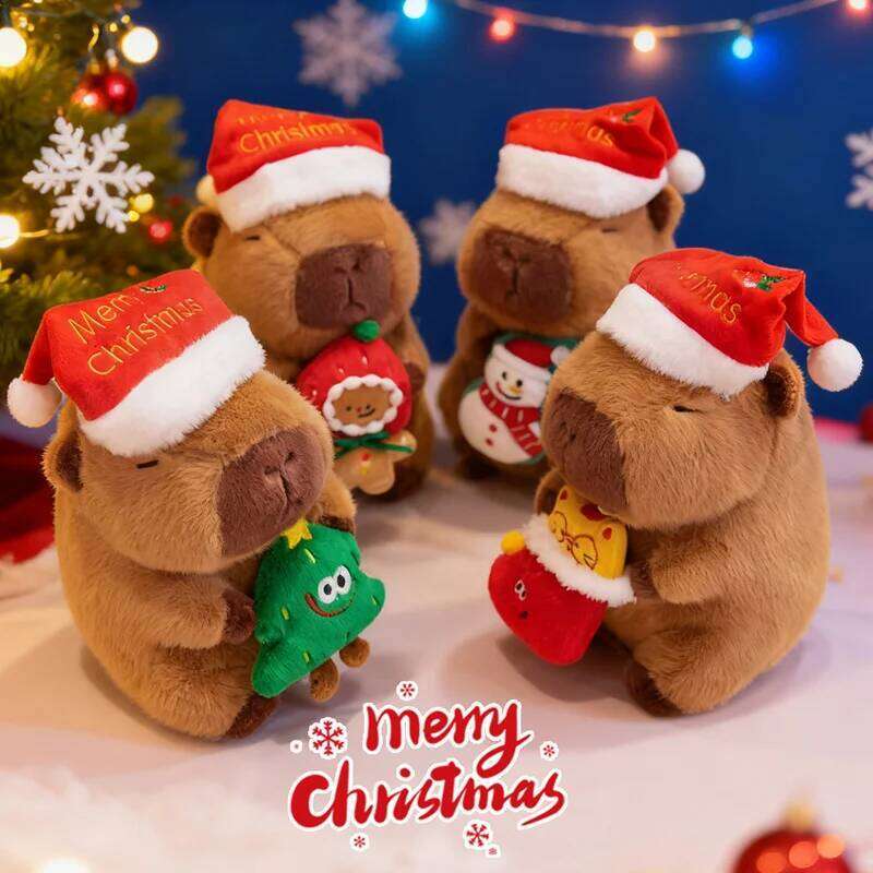 Cute Merry Christmas Birthday Capibala For Kids Tree Family Atmosphere Decoration Gift Y260128