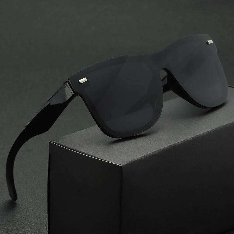 New Women Sunglasses Fashionable Square Plastic Glasses Luxury OverSized Trendy Retro Eyewear Men Classic Sun Eyeglass Uv400 H260129