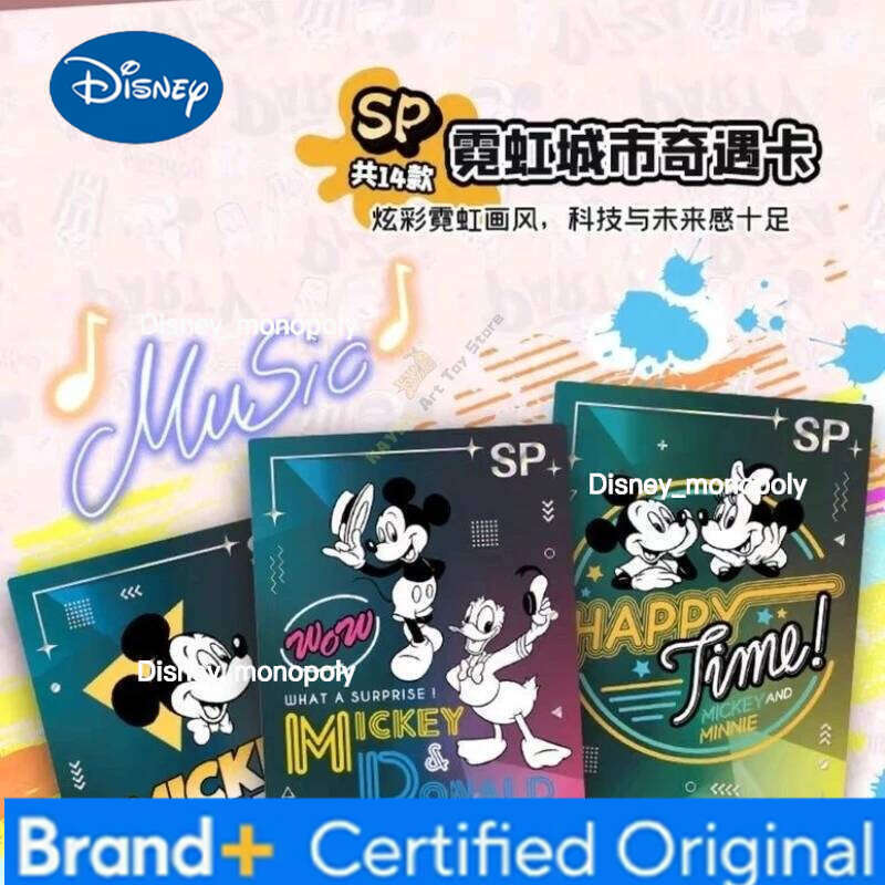 Disney Card.Fun Official Genuine Animation Cartoon Theme Serie Game Collection Card Mickey Mouse Peripheral Toy Gift H2601291 H2601291