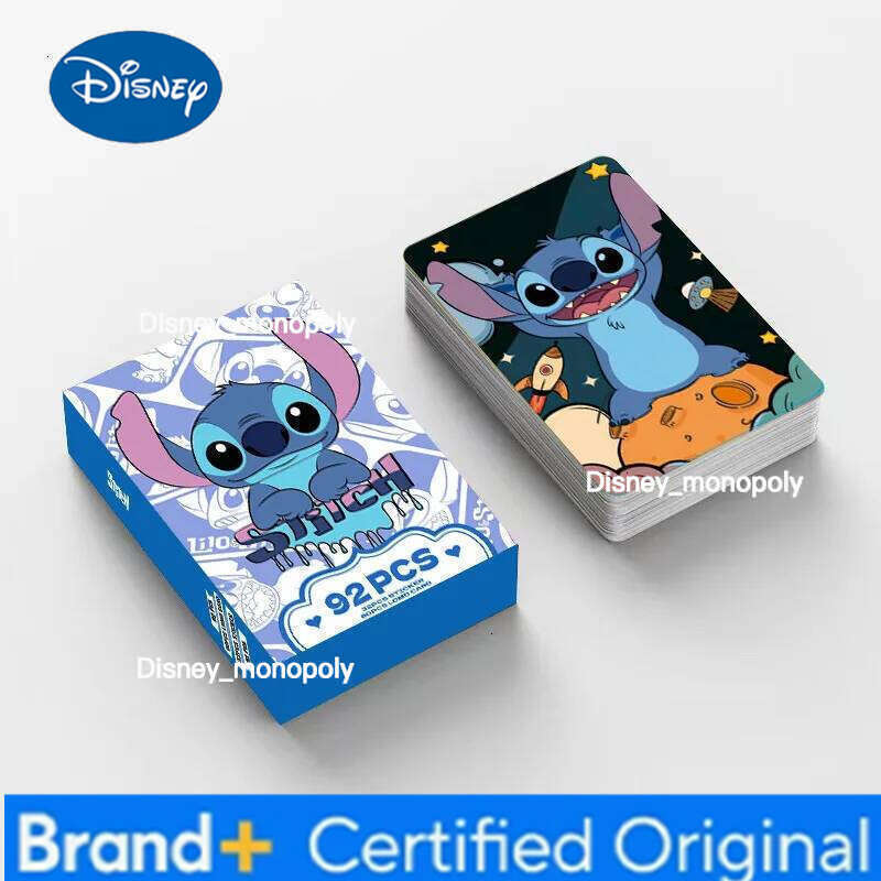 Disney 92 LOMO Stitch double-sided high-definition color printed photo anime peripheral greeting cards, collection cards H260129 H260129