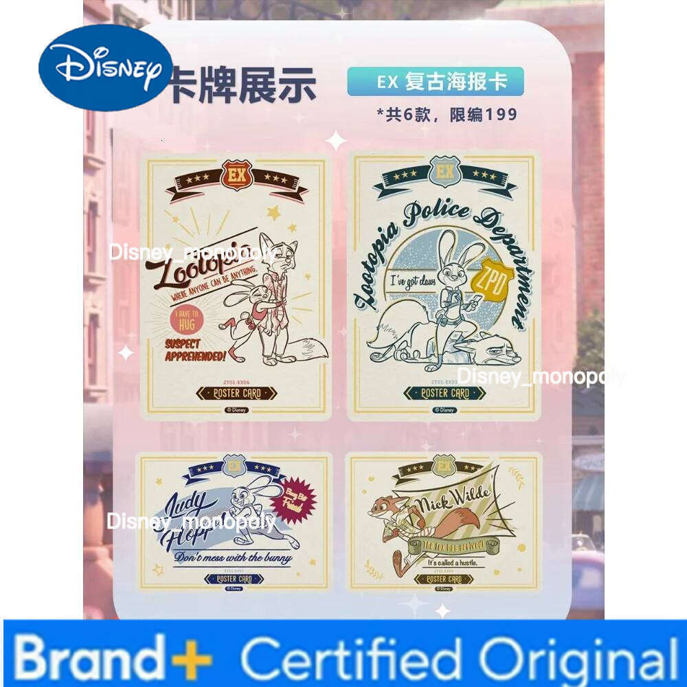 Disney CARD.FUN Original Zootopia American Animation Creative Character Window Series Limited Edition Protagonist Card Gifts Toys H260129 H260129